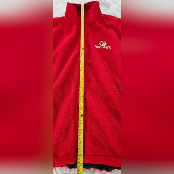 ๐Buc-ee's Mens Red Fleece Sweater Jacket XL๐ - Picture 9 of 11